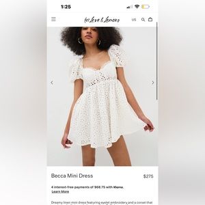 For love and lemons Becca mini dress